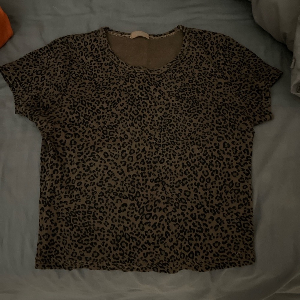 Brandy Melville leopard Ashlyn top